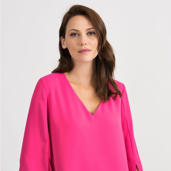 Tunic style blouse in lavender Joseph Ribkoff - Picture 11 of 13